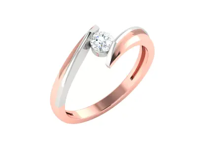 Women Ring  Render 3dm STL OBJ FBX Details 3D print model 57