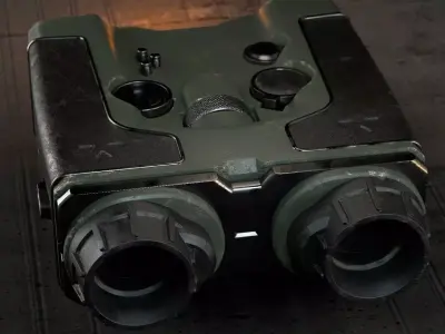 Binoculars Low-poly 3D model