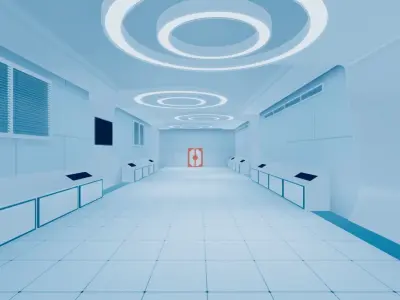 Sci-Fi Lab Environment Pack Low-poly 3D model