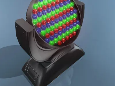 LED moving head 3D model