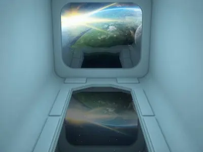 Sci Fi Room 3D model 14
