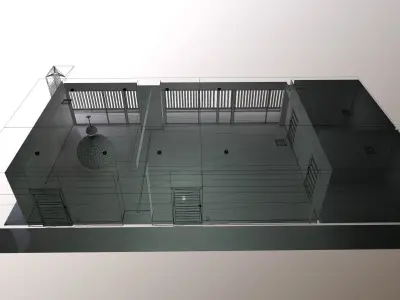 Gantz Room renderable Low-poly 3D model