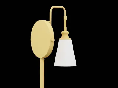 Street Lamp Furniture Low-poly 3D model purchase