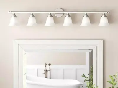 Neptune Light Dimmable Bath Bar Free 3D model