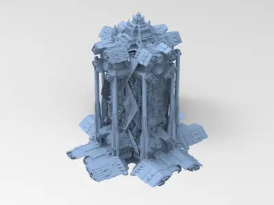 Luxor Sci fi Docking array pillar 3D model