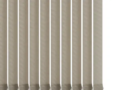 Vertical blinds 3D model