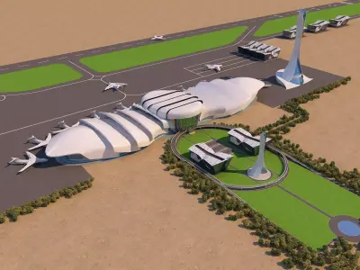 0024 - Architecture Airport - 2021 - 06 3D model