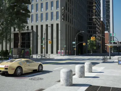 3D City Streets 3D model