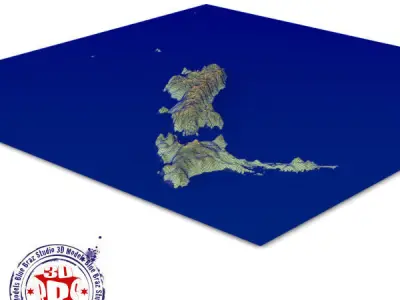 new zealand elevation 3D model
