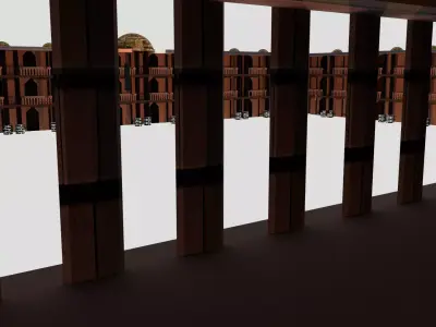 Historical jail 3D model