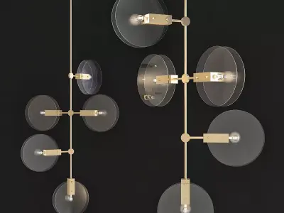 Nebulae Chandelier 3d model Low-poly 3D model