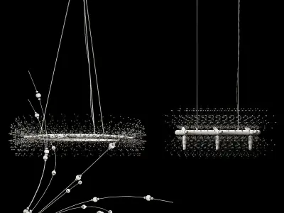 Crystal Chandelier Collection 002 3D model