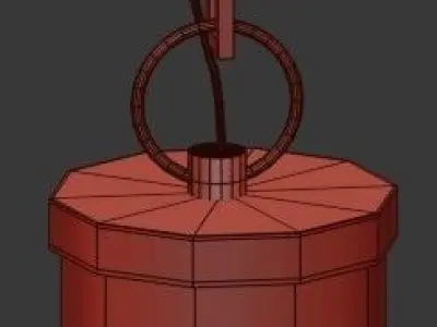 Untitled ball hanging from chain 3D model