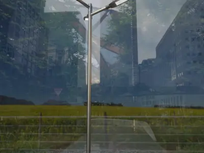 Street Light 12 version 8 5m with pole 2 Low-poly 3D model