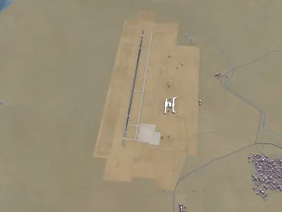 Jizan - New Jazan Airport Low-poly 3D model