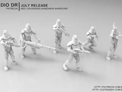 Neo Crusading Mandarin Warriors 3D print model
