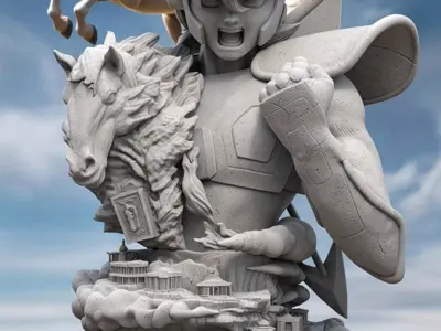 Caballeros del zodiaco Diorama fan made 3D print model