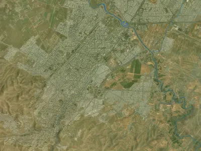 Kermanshah - Topography Terrain 3D Model 3D Model Pack