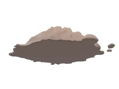 Pile of Dirt v1 001 Low-poly 3D model