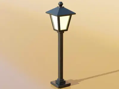 Street Lights Low-poly 3D model purchase