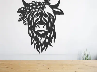 FLORA CUTE FARM ANIMAL WALL ART DECOR 3D print model