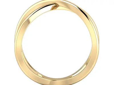 SWARING010 cross ring gold 3D print model