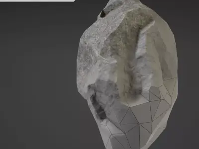 Stone Big - 4th Low-poly 3D model