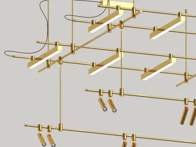 Track light Liberty line and Liberty spot T by Forstlight 3D model