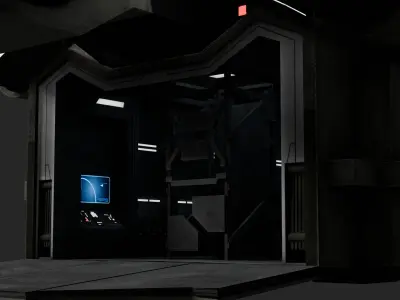 Rho Class Shuttle-Star Wars  3D model