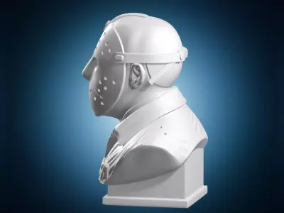 Jason Voorhees Friday The 13th Horror Bust 3D print model