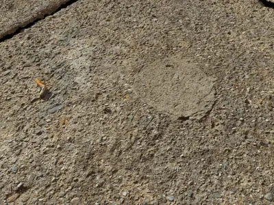 concretetile octagon of concrete 3D model