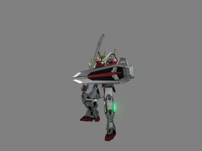 Attacker Gundam 9 A 3D model