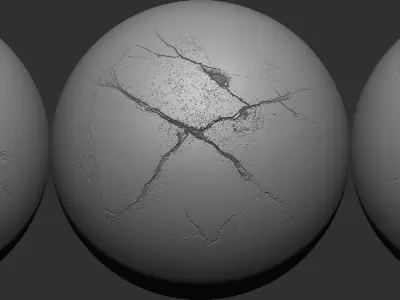 Crack VDM Brushes and Alpha Vol 5 Low-poly 3D model
