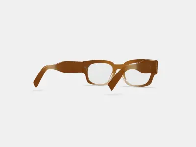 Domingo Eyeglasses in Cinnamon Crystal Fade 3D model