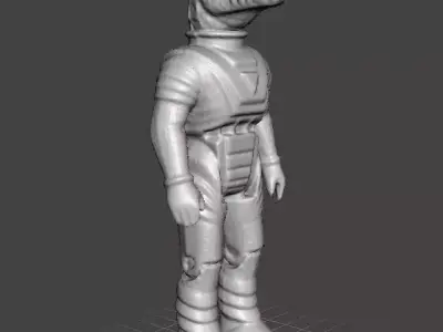 DINOSAUR RIDERS INSPIRED LIZARD 1988 TOY 68MM FIGURE MODEL EVIL 3D print model