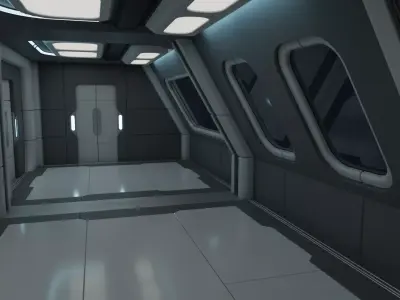 Sci Fi Quarters Kit 1 3D model