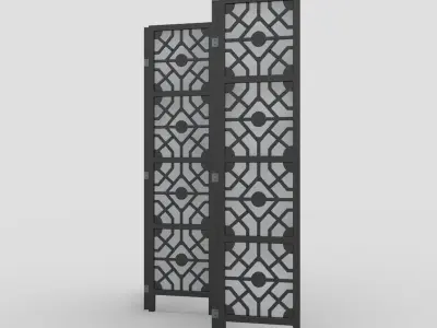 Room Divider 03 3D model