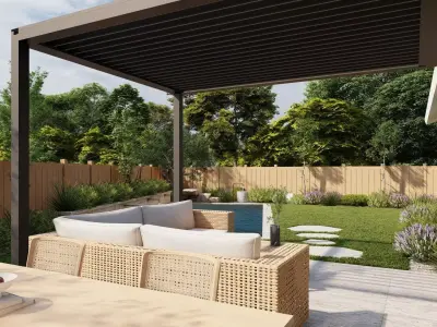 Garden Landscape 3D Model - SketchUp and Lumion  3D model