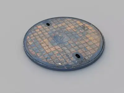 Sewer Grate 05 3D model