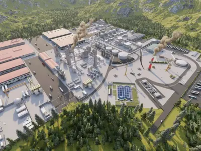 Industrial Factory-Petrochemical-Complex and Oil Gas Rig 3D model