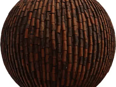 Tuscan Barrel Tile Roof Texture