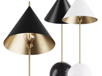Cleo Orb Base Accent Lamp 3D model