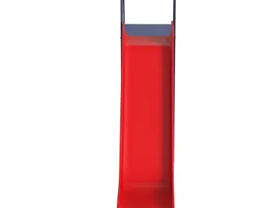 Red Playground Slide Low-poly 3D model