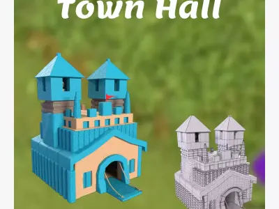 Town hall 3D model