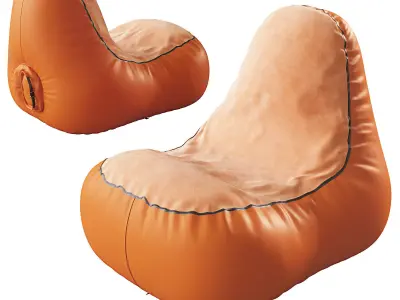 Inflatable sun lounger 3D model