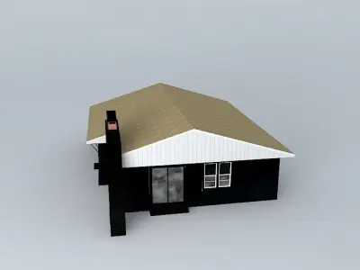 Retro House Free 3D model