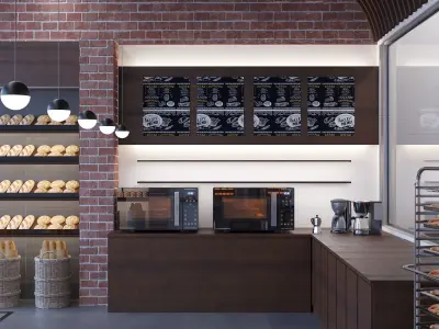 Bakery Shop 3DModel  Low-poly 3D model