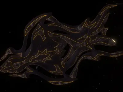 Alien spacecraft 3D model