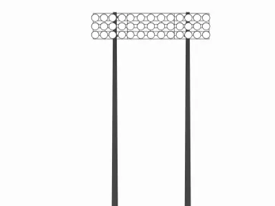 Stadium lights 3D print model