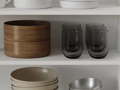 Set of Dishes 5 3D model